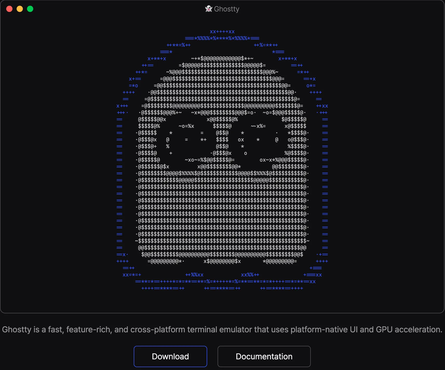 Ghostty screenshot
